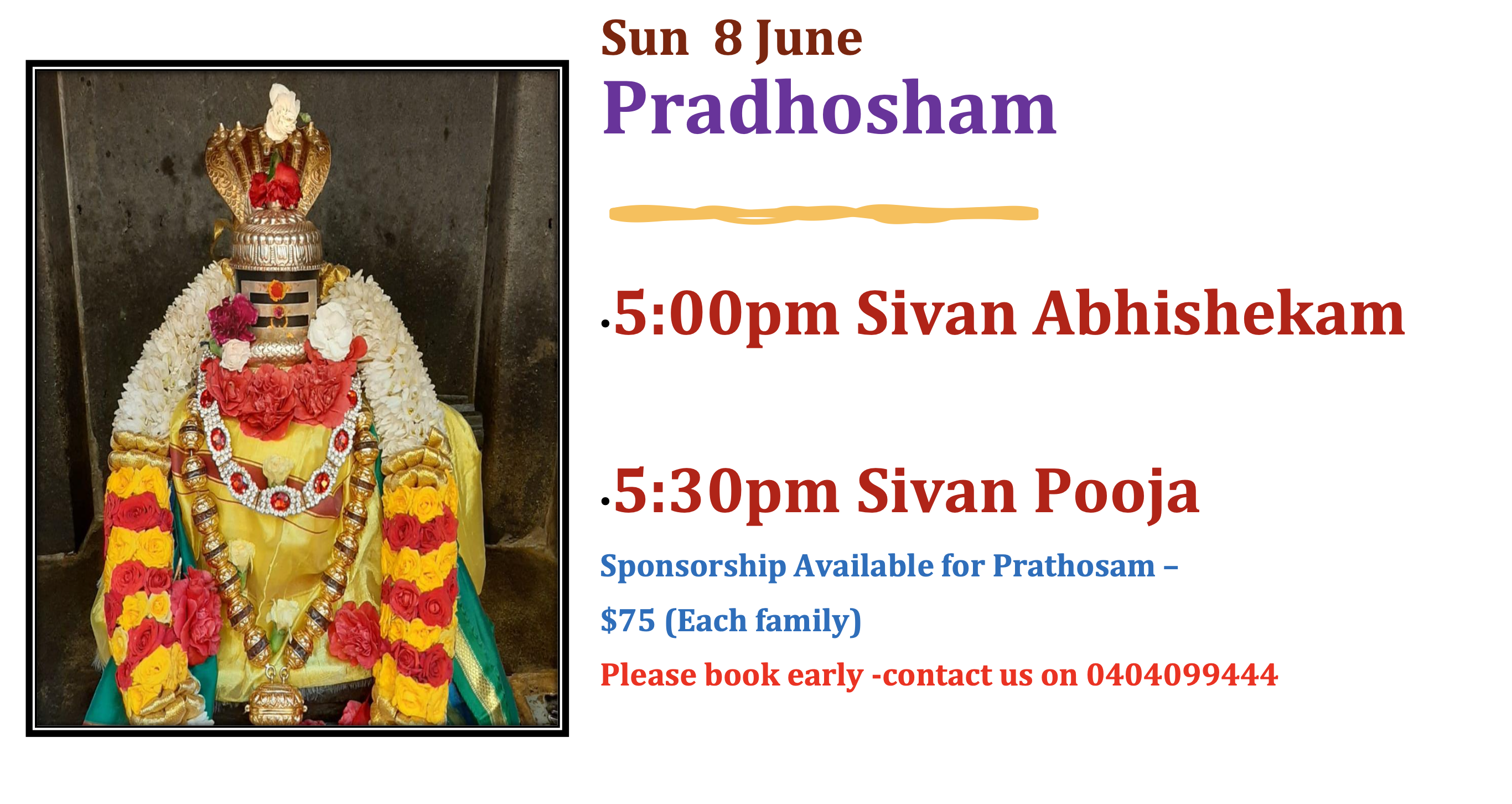 Sun 8th June – Pradhosham